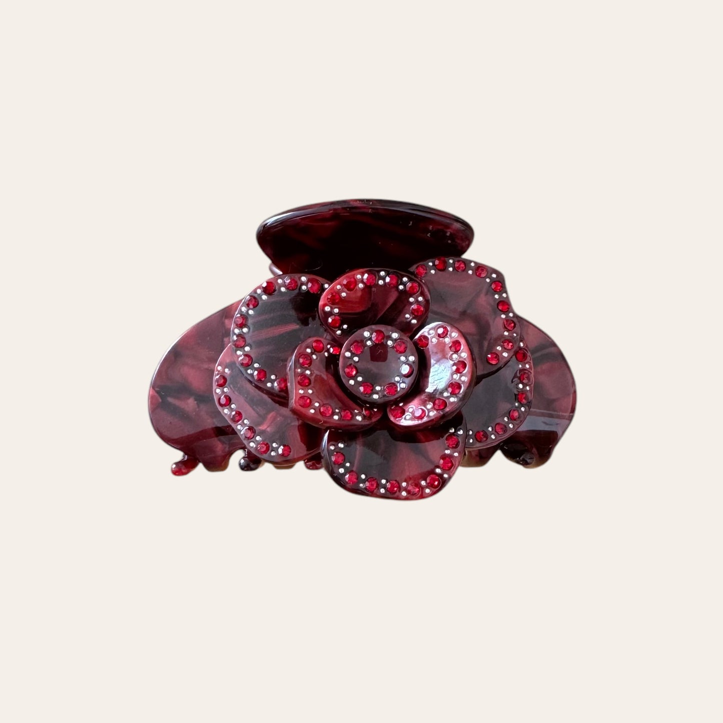 Flower Bomb klip - Burgundy
