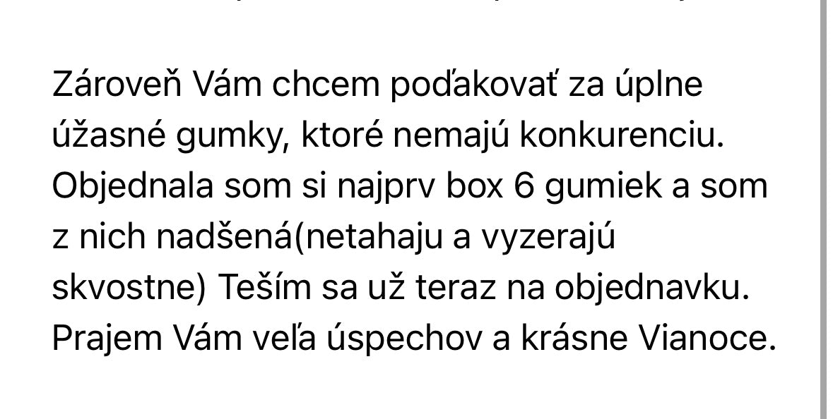 Hedvábné gumičky 6 ks
