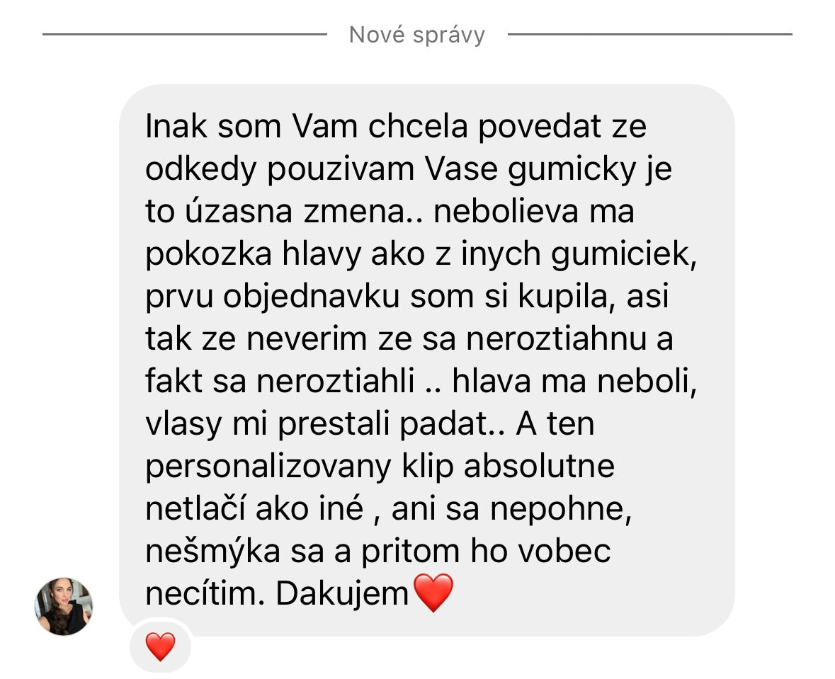 Hedvábná gumička Medium - Tmavě hnědá