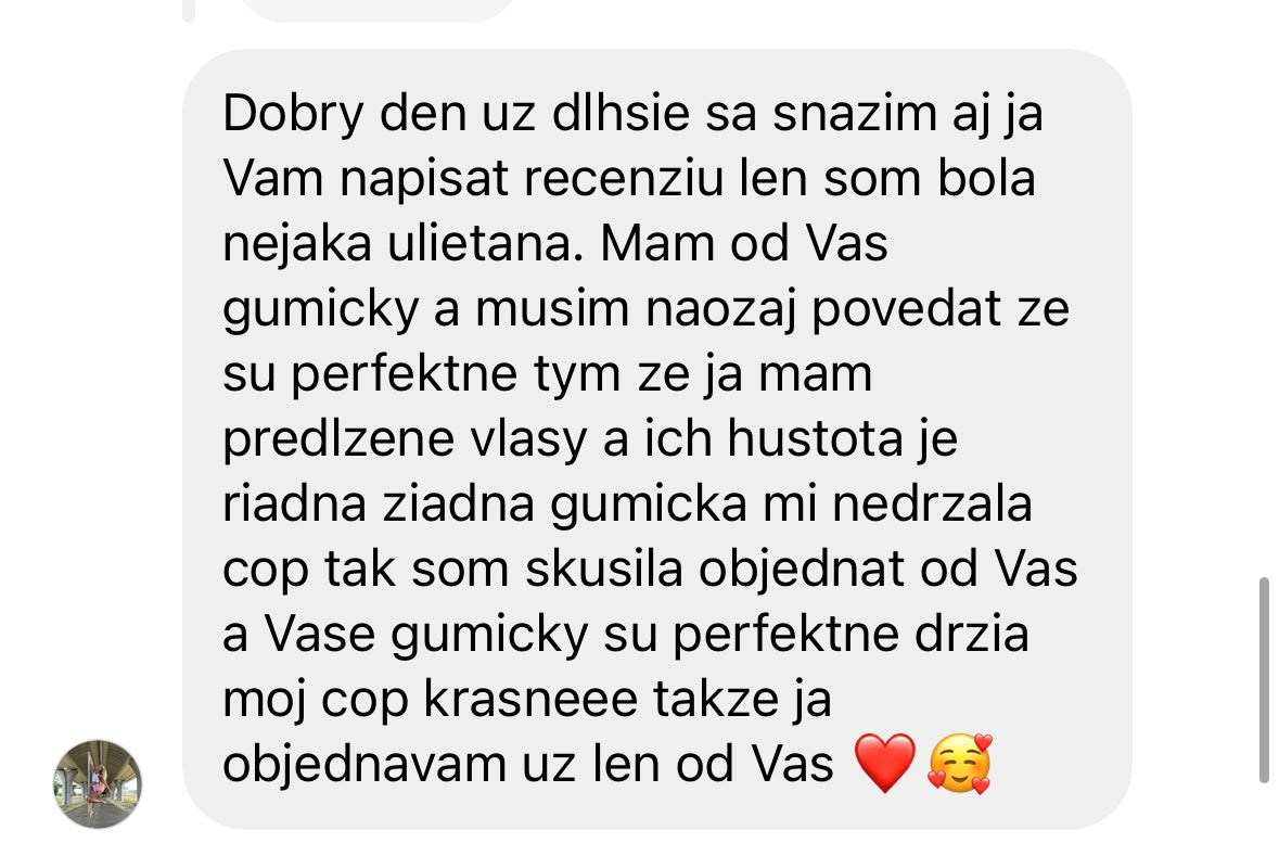 Hedvábná gumička Medium - Tmavě hnědá