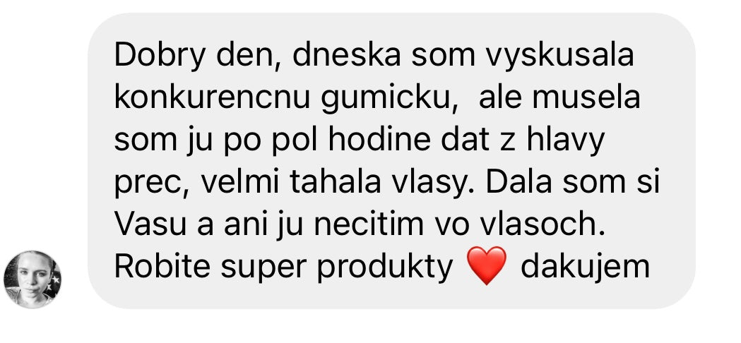 Hedvábná gumička Medium - Tmavě hnědá