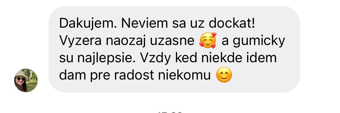 Hedvábná gumička Medium - Tmavě hnědá