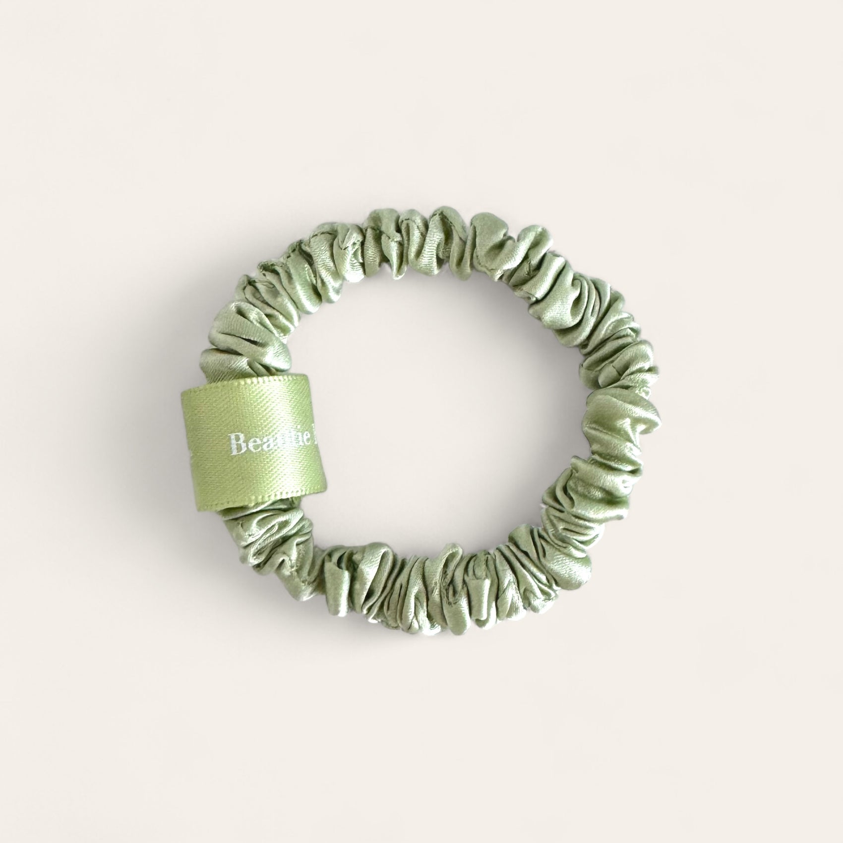 Hedvábná gumička klasik - Matcha