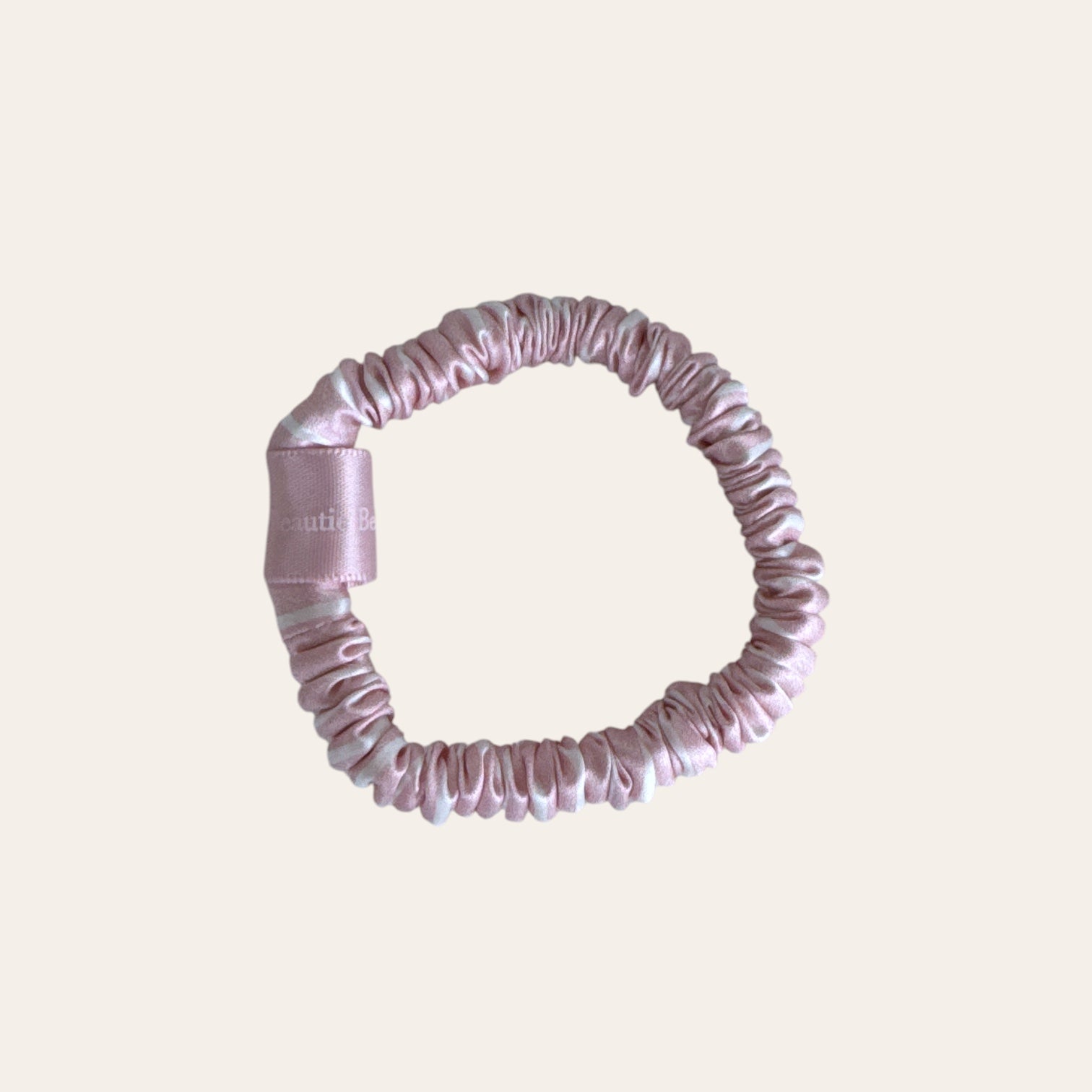 Hedvábná gumička Klasik – Pruhy × Růžová