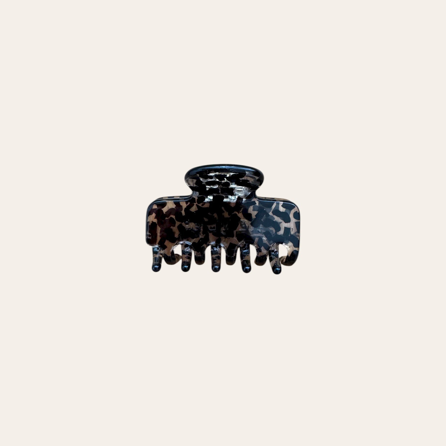 Vlasový klip Elise- leopard grey