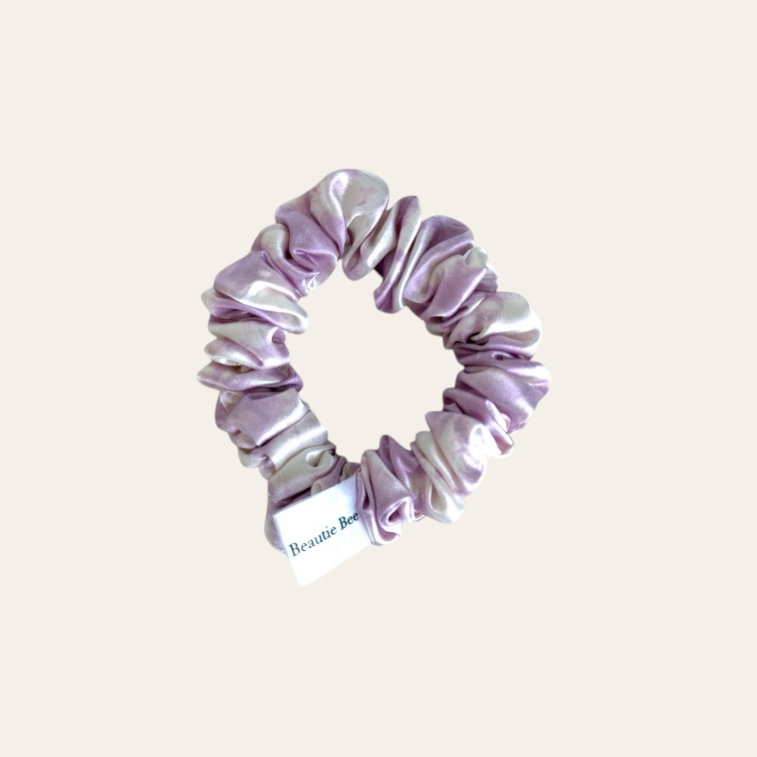 Hedvábná gumička medium -marble violet