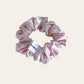 Hedvábná gumička L  -marble pink