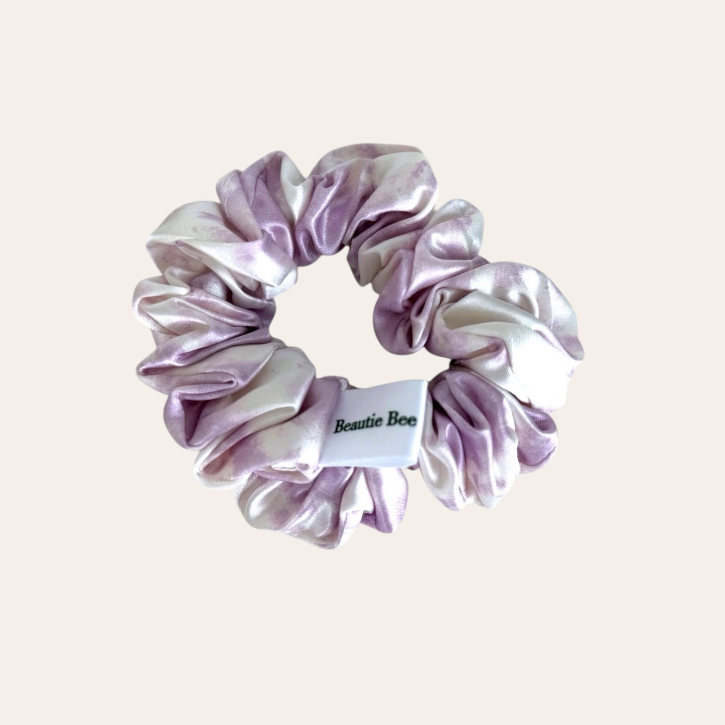 Hedvábná gumička Large -marble violet