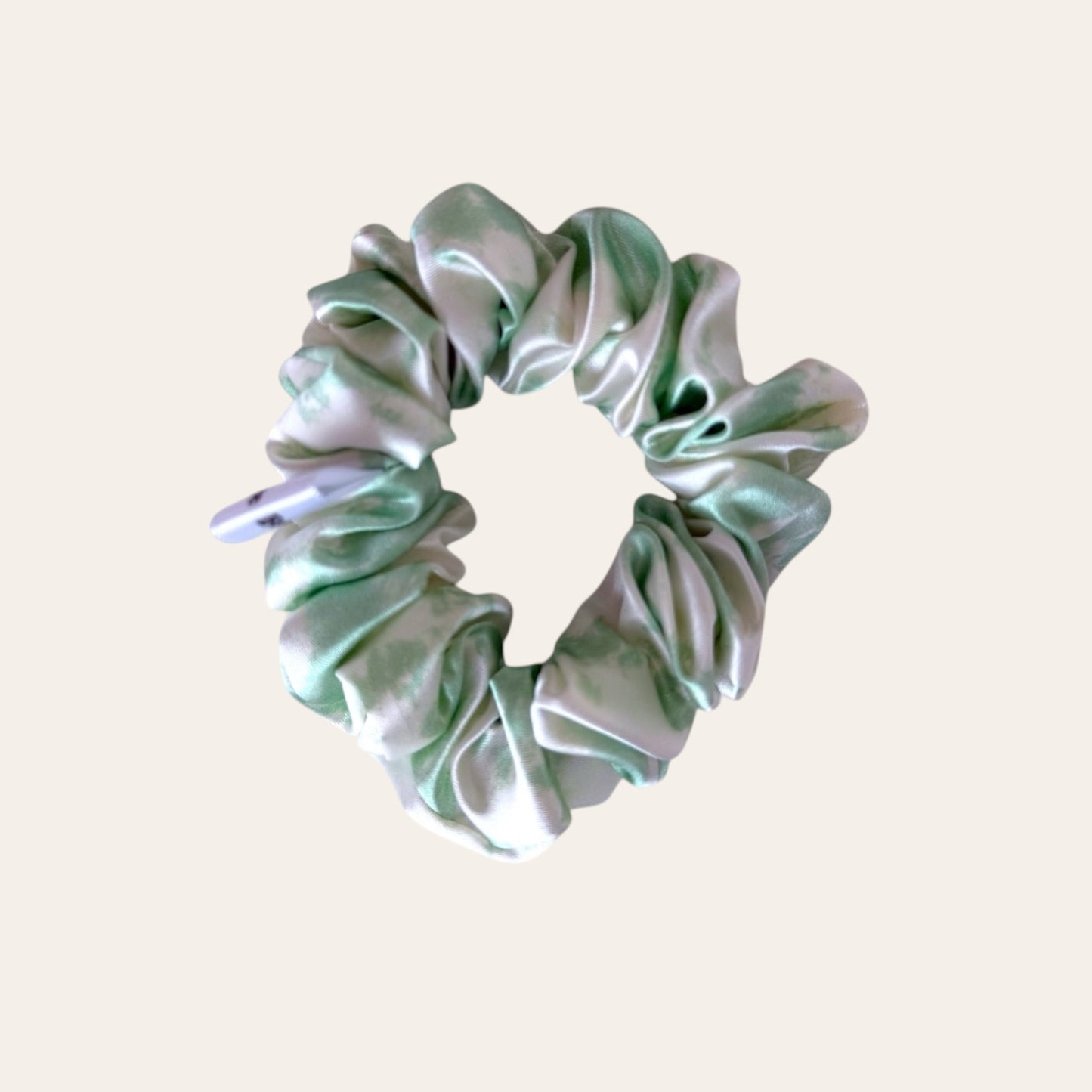 Hedvábná gumička Large -marble green