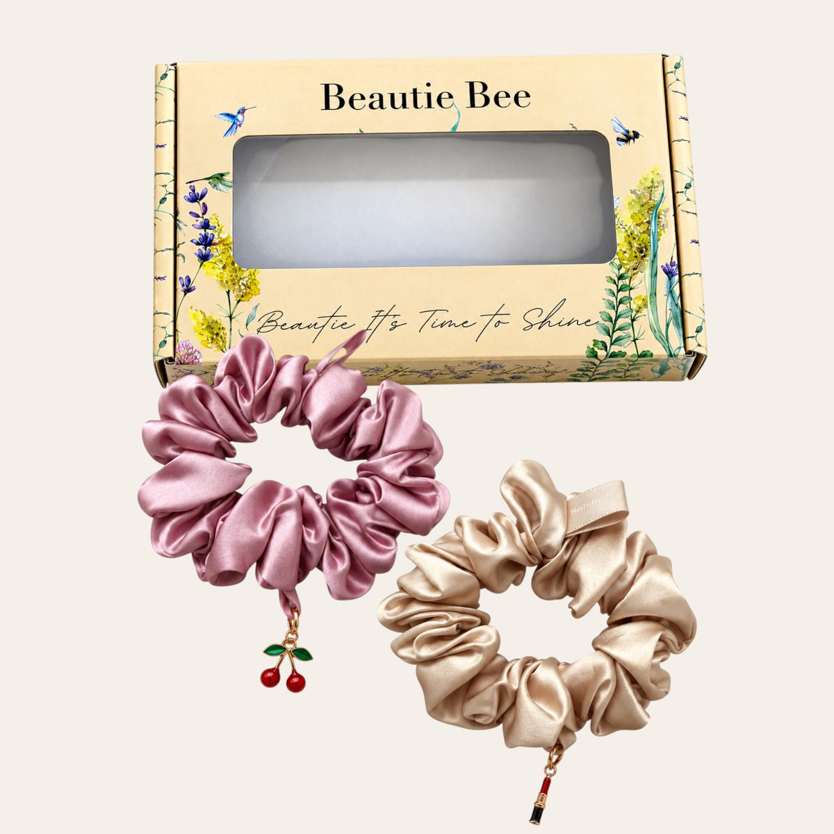 Charm Duo set Large - Beige & Pink